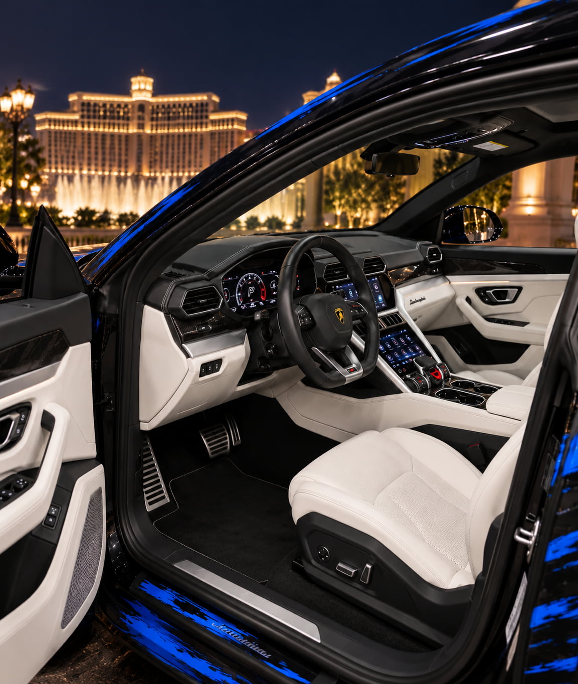 Interior of the Lamborghini Urus
